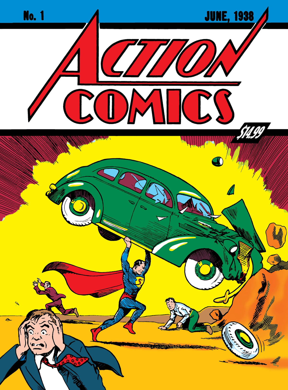 DC Comics Comic Books SUPERMAN DAY 2025 - ACTION COMICS #1 GOLDEN AGE SIZED FACSIMILE EDITION CVR C JOE SHUSTER FOIL VAR 76194139133500131 0225DC807