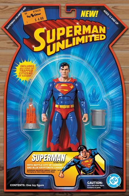 SUPERMAN UNLIMITED #20 CVR B JASON GEYER SUPERMAN WITH KANDOR ACTION (FIGURE) COMICS CARD STOCK VAR (Release Date: 12/16/2026)