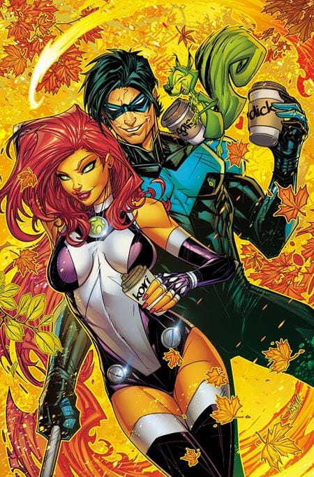DC Comics Comic Books TITANS #27 CVR D JONBOY MEYERS PUMPKIN SPICY CARD STOCK VAR 76194138022302741 0725DC154