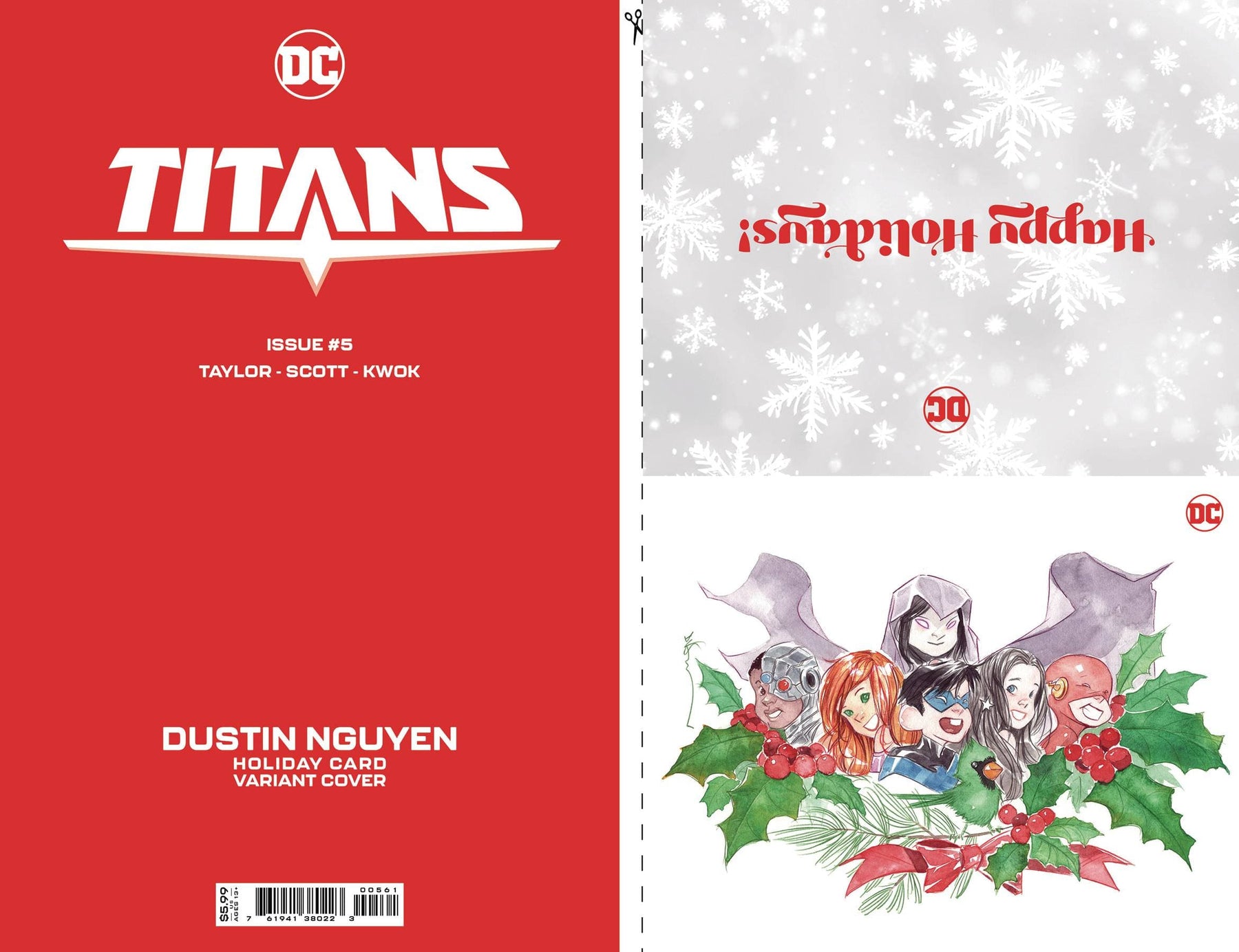 TITANS #5 CVR D NGUYEN DC HOLIDAY CARD SPECIAL EDITION VAR