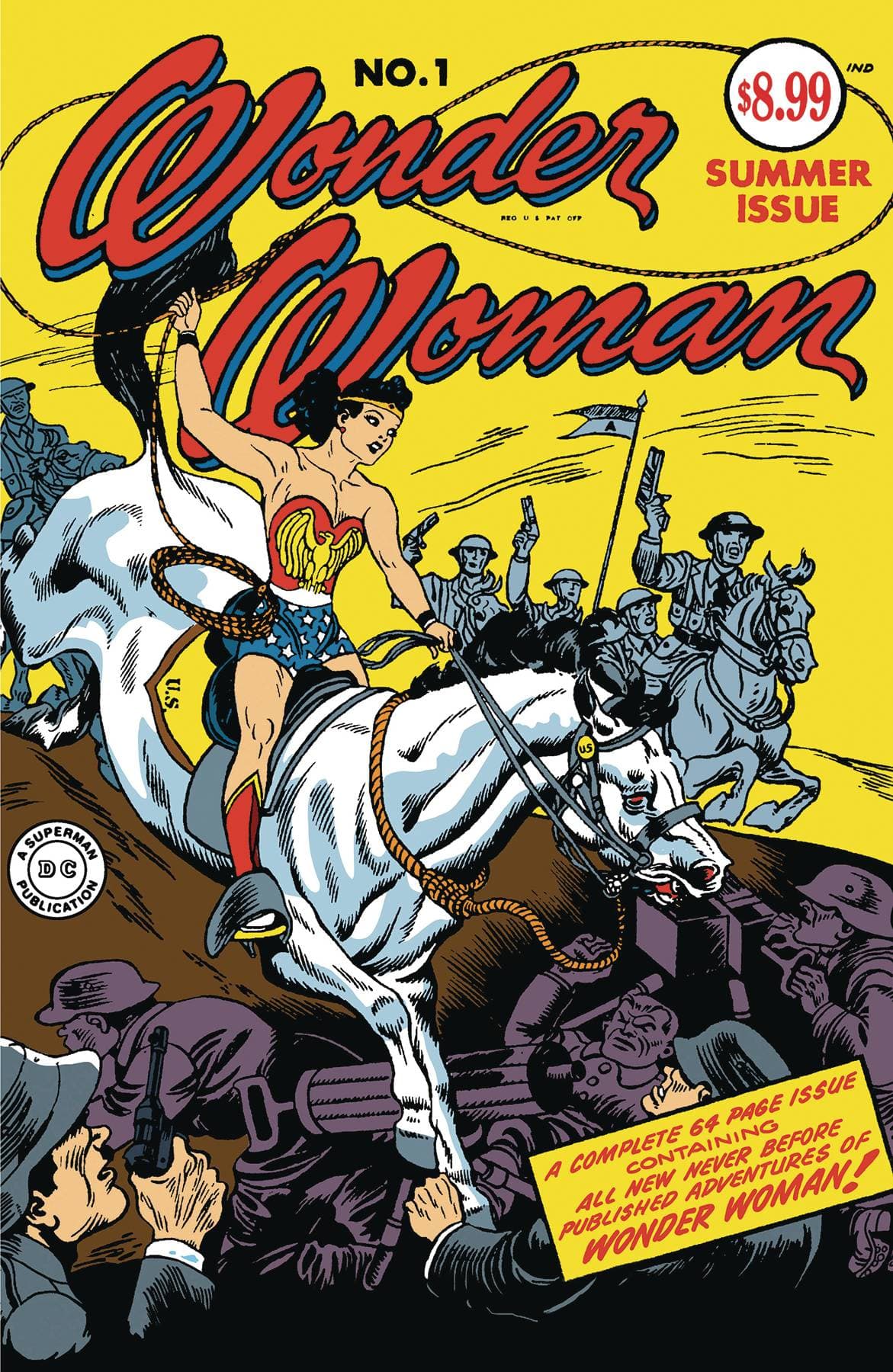 DC Comics Comic Books WONDER WOMAN #1 (1942) FACSIMILE EDITION CVR B HARRY G PETER FOIL VAR 76194138215900131 0923DC273