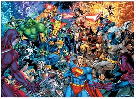 DC VERSUS MARVEL OMNIBUS HC DIRECT MARKET EXCLUSIVE JIM LEE & SCOTT WILLIAMS WRAPAROUND VAR