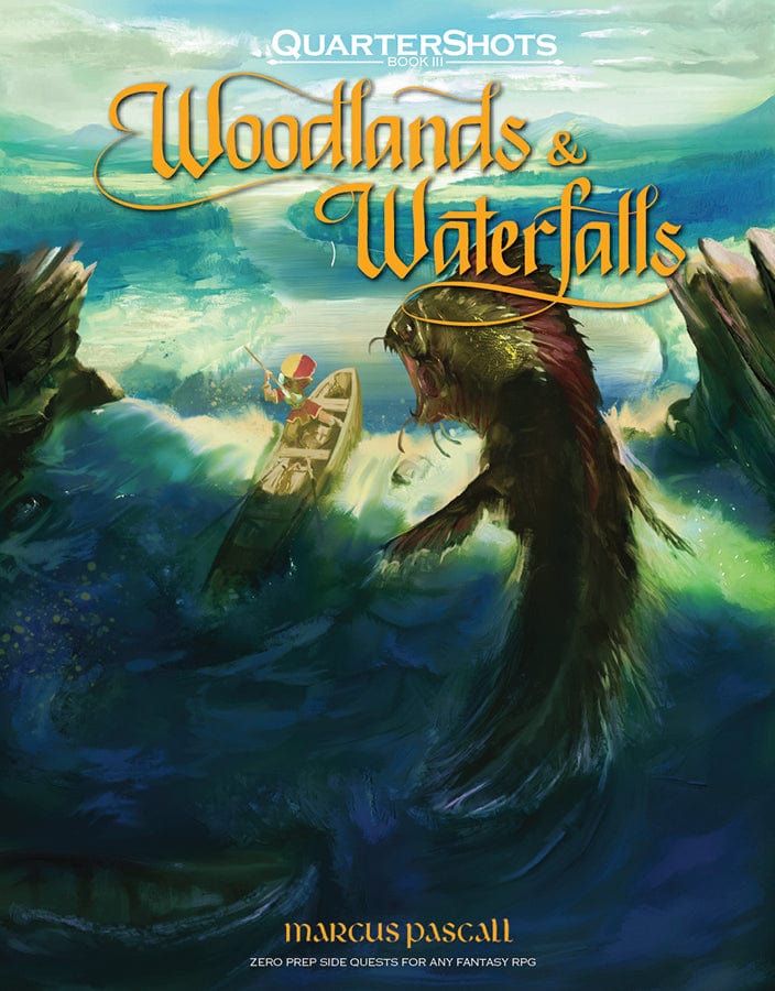 DECK & DICE GAMES Tabletop Games > Role-Playing Games QuarterShots RPG: Woodlands & Waterfalls 9798990154537 DDG QS03