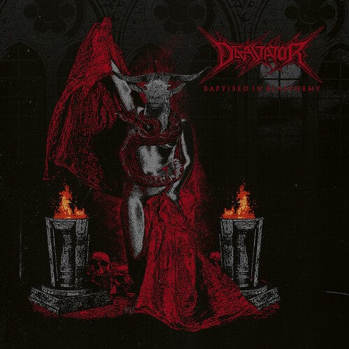 Devastator Devastator - Baptised In Blasphemy [Explicit Content] (Parental Advisory Explicit Lyrics, Colored Vinyl, Clear Vinyl, Red, Limited Edition) 3760053847324 LISB732.1