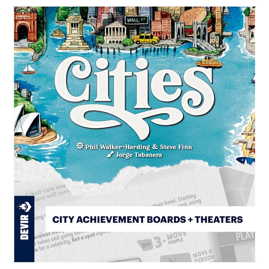 Devir Games Board Games > Expansions Cities: City Achievements and Theaters Expansion 8436625612786 DVACITIESEXPEN