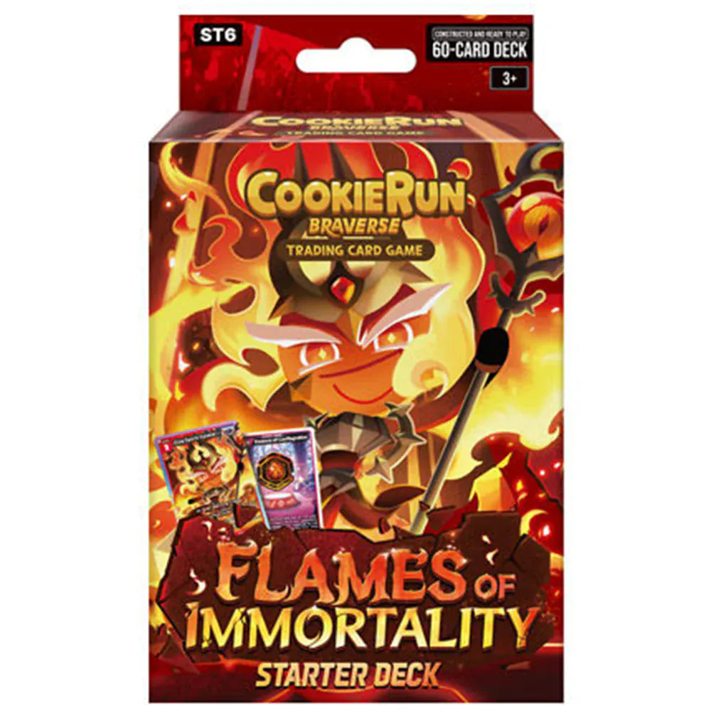 Devsisters Corp. Trading Card Games CookieRun TCG: Legendary Cookie Starter Deck - Flames of Immortality [ST6] 8809454058863 DVT03002