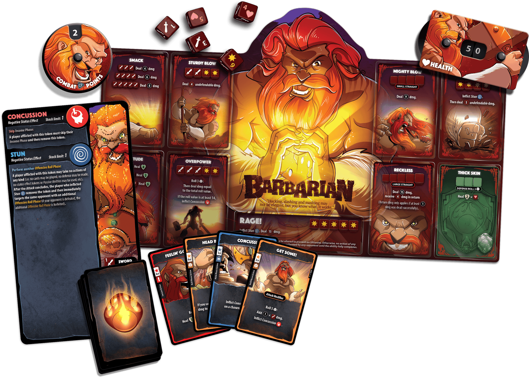 Dice Throne Board Games > Expansions DICE THRONE HERO PACK - BARBARIAN 850065360584 DTI1401