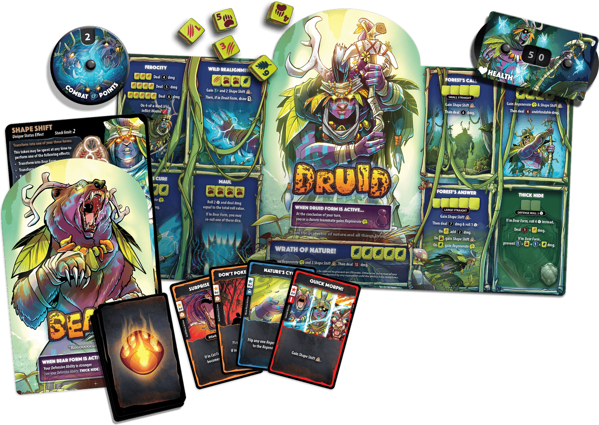 Dice Throne Board Games > Expansions DICE THRONE HERO PACK - DRUID 850065360836 DTI1422