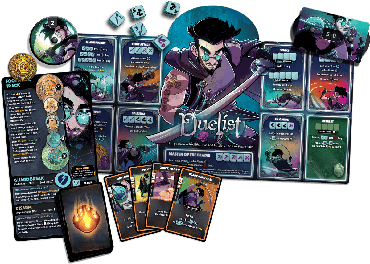 Dice Throne Board Games > Expansions DICE THRONE HERO PACK - DUELIST 850065360843 DTI1423