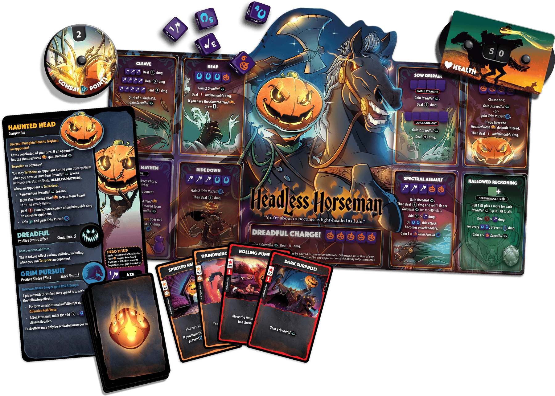 Dice Throne Board Games > Expansions DICE THRONE HERO PACK - HEADLESS HORSEMAN 850065360782 DTI1418