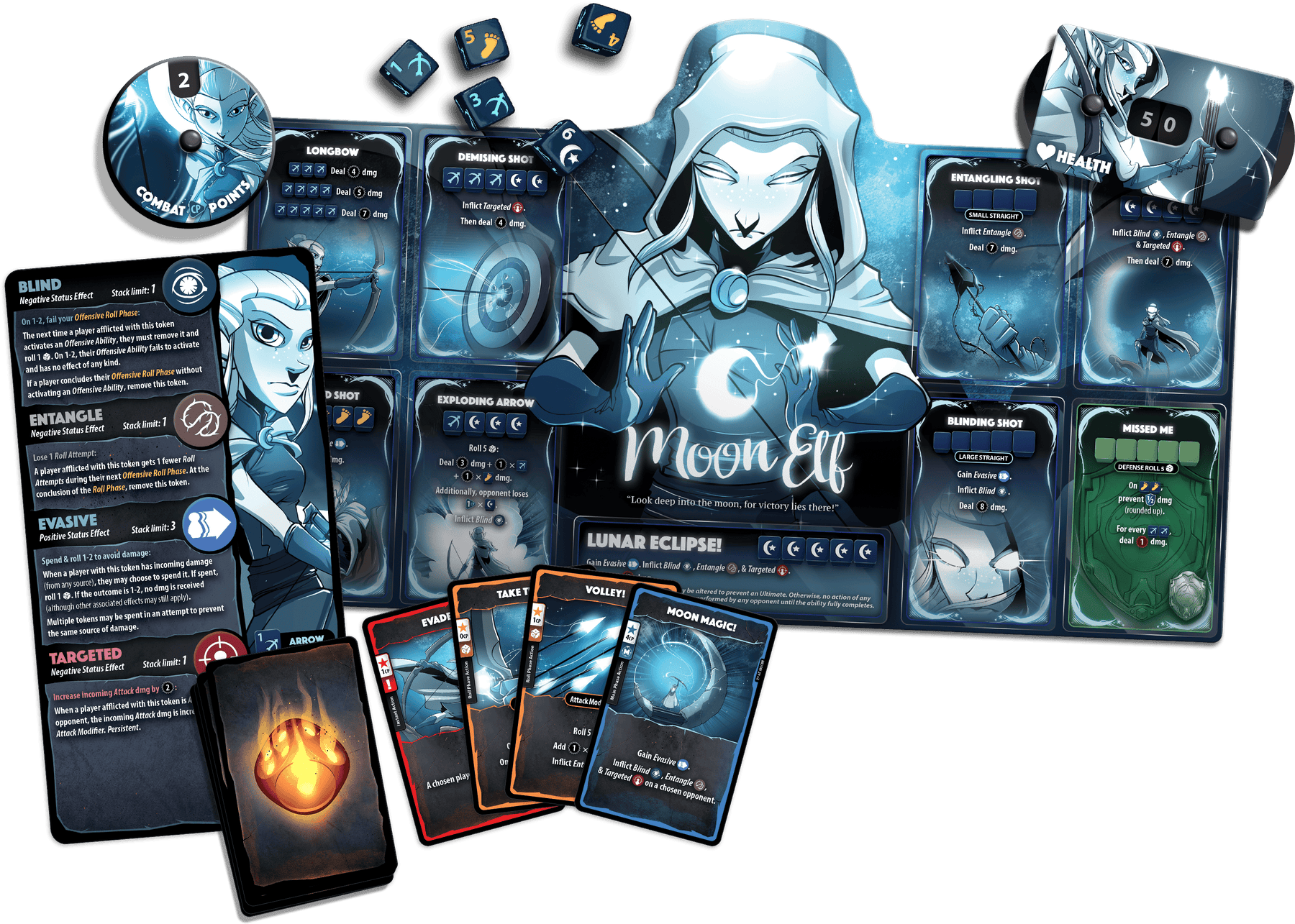 Dice Throne Board Games > Expansions DICE THRONE HERO PACK - MOON ELF 850065360591 DTI1402