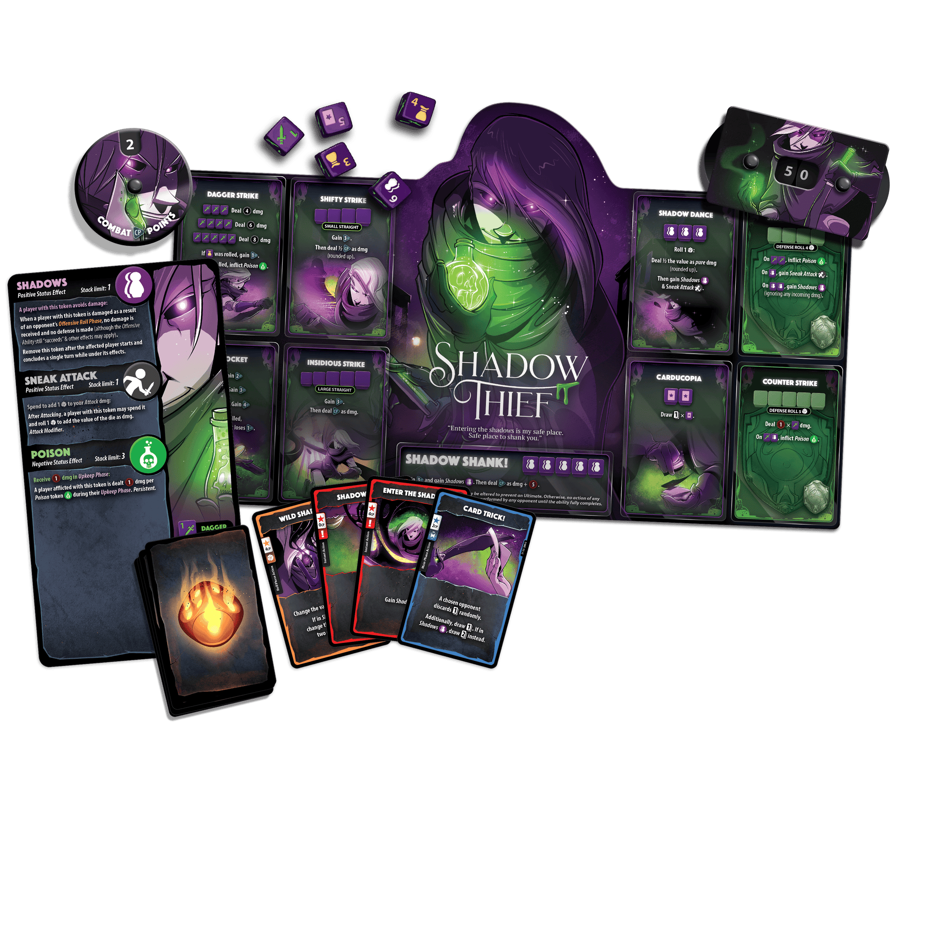Dice Throne Board Games > Expansions DICE THRONE HERO PACK - SHADOW THIEF 850065360614 DTI1404