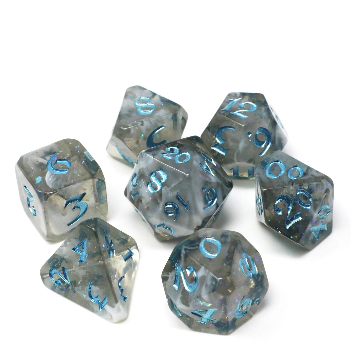 Die Hard Dice Dice > Die Hard Dice 7pc RPG Set - Winter Court 810060788639 P0107040