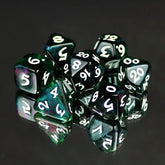 DHD: 7 Piece RPG Set - Elessia Moonstone, Farallon with White