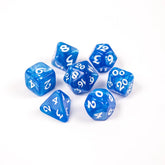 Die Hard Dice Dice > Die Hard Dice Die Hard Dice: 7pc RPG Set - Elessia Essentials, Blue with White 810060787342 P0200020