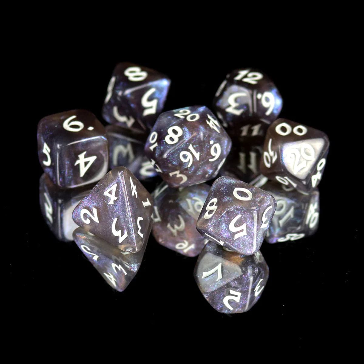 Die Hard Dice Dice > Die Hard Dice Die Hard Dice: 7pc RPG Set - Elessia Kybr, Passion with White 810060785324 P0203060