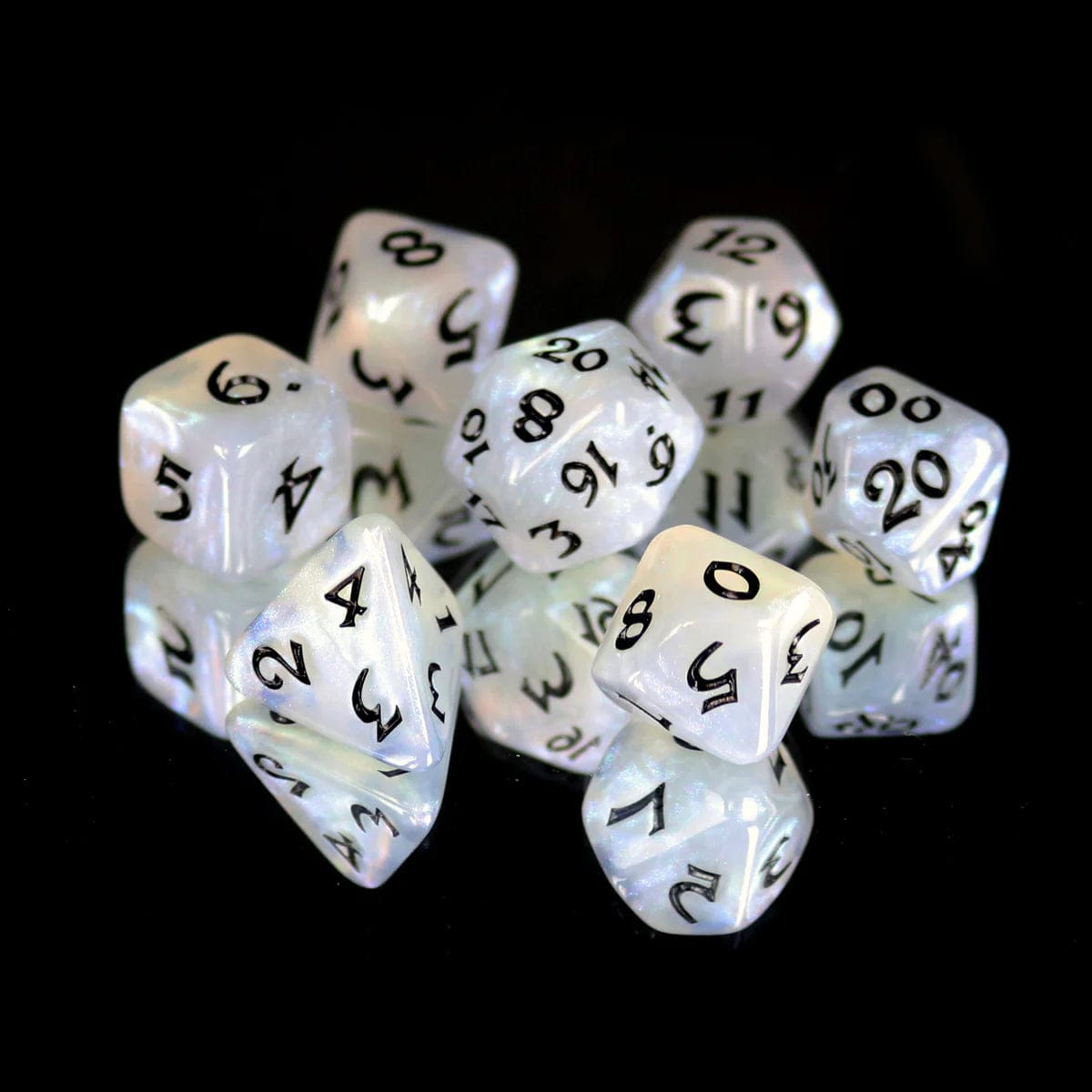 Die Hard Dice Dice > Die Hard Dice Die Hard Dice: 7pc RPG Set - Elessia Kybr, Peace with Black 810060785317 P0203050