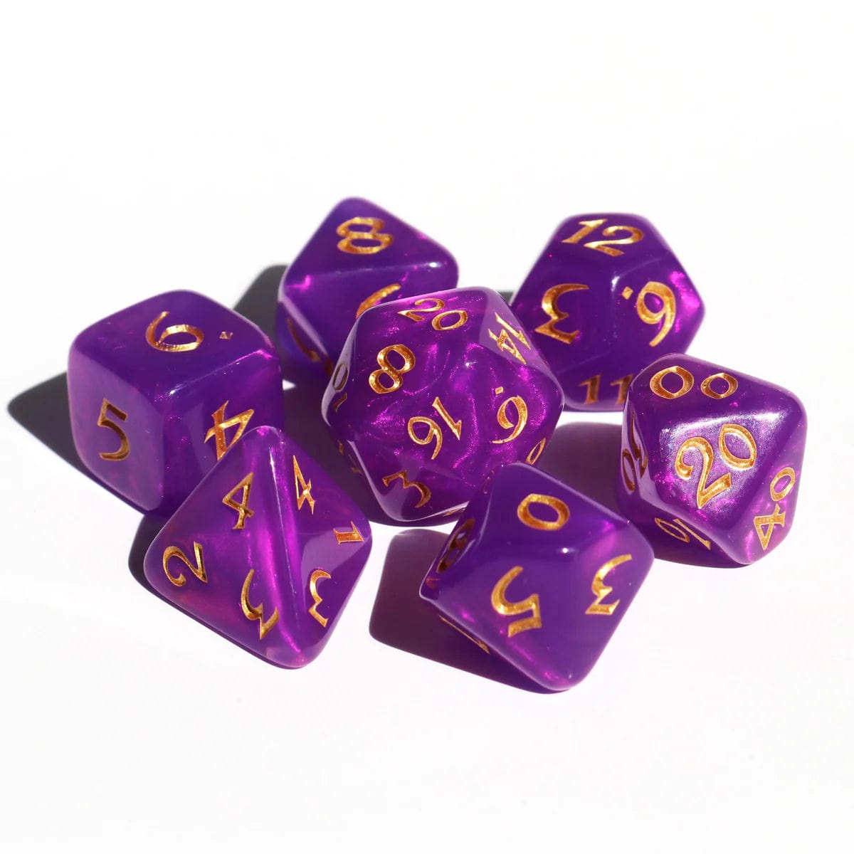 Die Hard Dice Dice > Die Hard Dice Die Hard Dice: 7pc RPG Set - Elessia Moonstone, Calypso with Gold 810060786352 P0204060