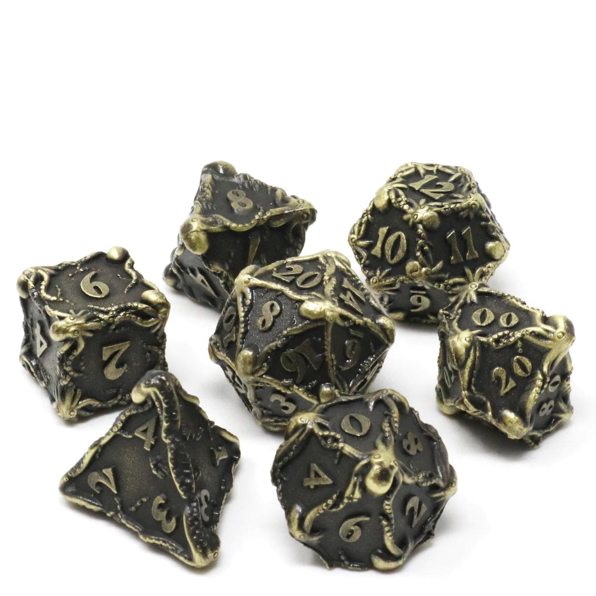 Die Hard Dice: 7pc RPG Set - Fathom Gold