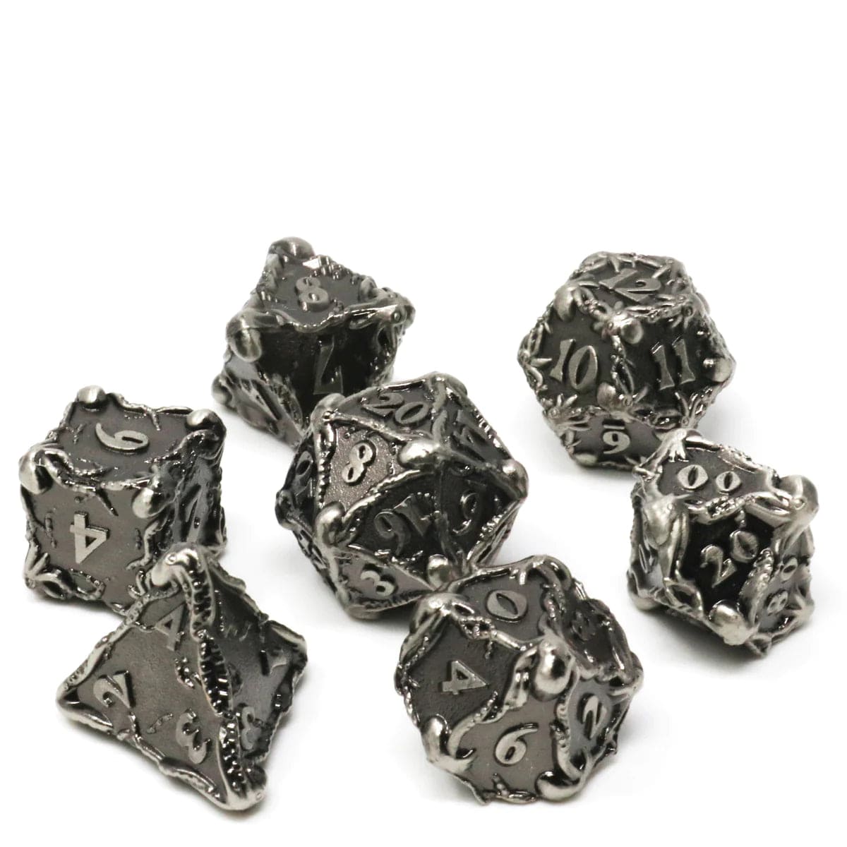 Die Hard Dice Dice > Die Hard Dice Die Hard Dice: 7pc RPG Set - Fathom Silver 810060788073 NM00403