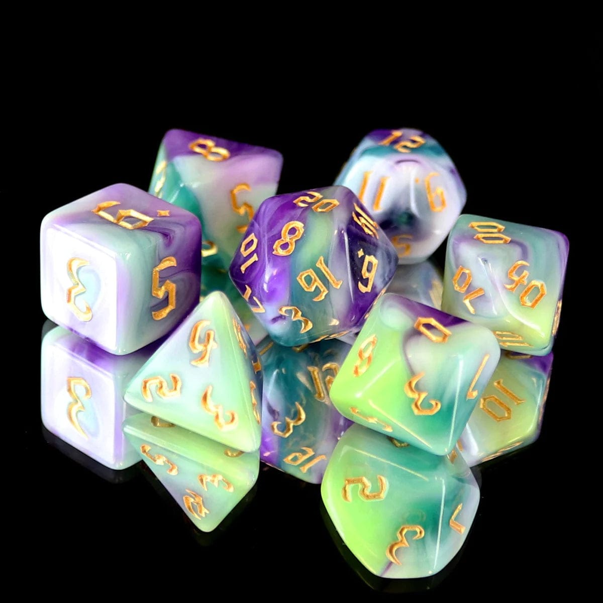 Die Hard Dice: 7pc RPG Set - Siberian Iris