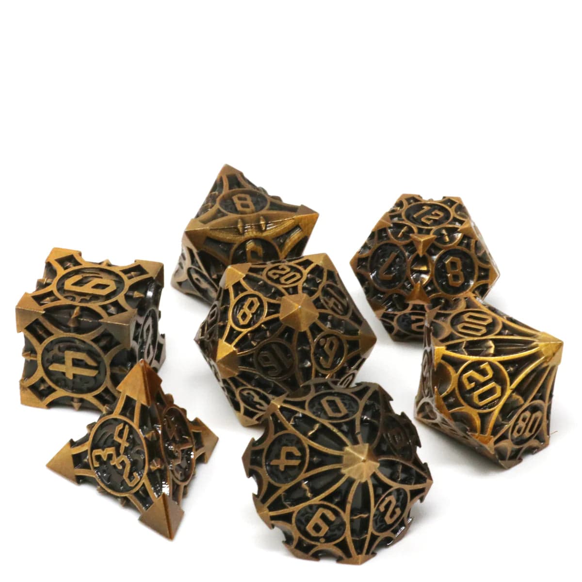 Die Hard Dice Dice > Die Hard Dice Die Hard Dice: 7pc RPG Set - Vaultrunner Bronze 810060787984 NM00202