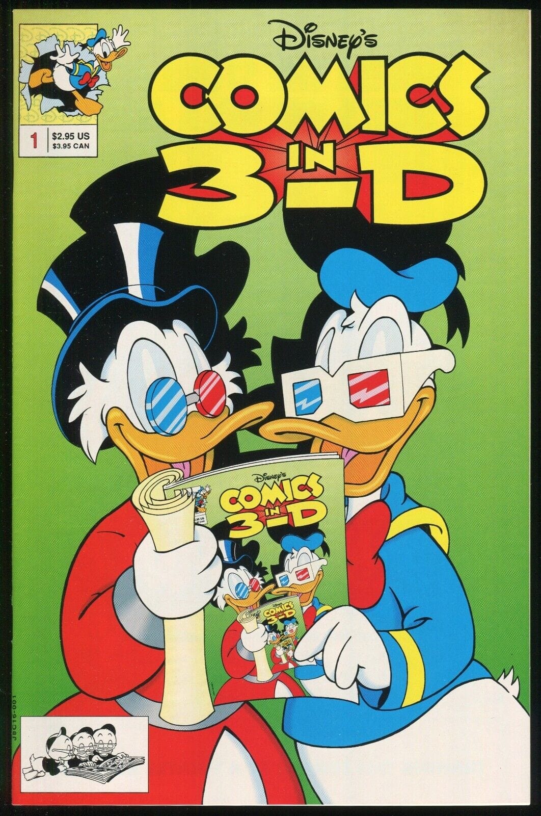 Disney Comic Layout DISNEYS COMICS IN 3-D #1 ONSHOT