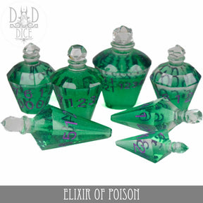 DNDDICE.COM Dice Elixir of Poison (Handmade) 758890749812 HM07ELIXIR4