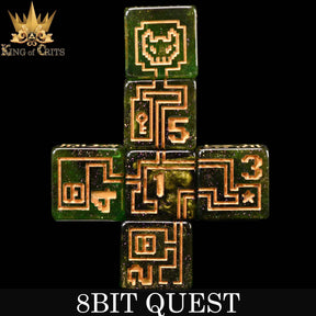 DNDDICE.COM Dice > Other Dice 8BIT Quest - 11 Dice Set 758890748396 ER118BIT