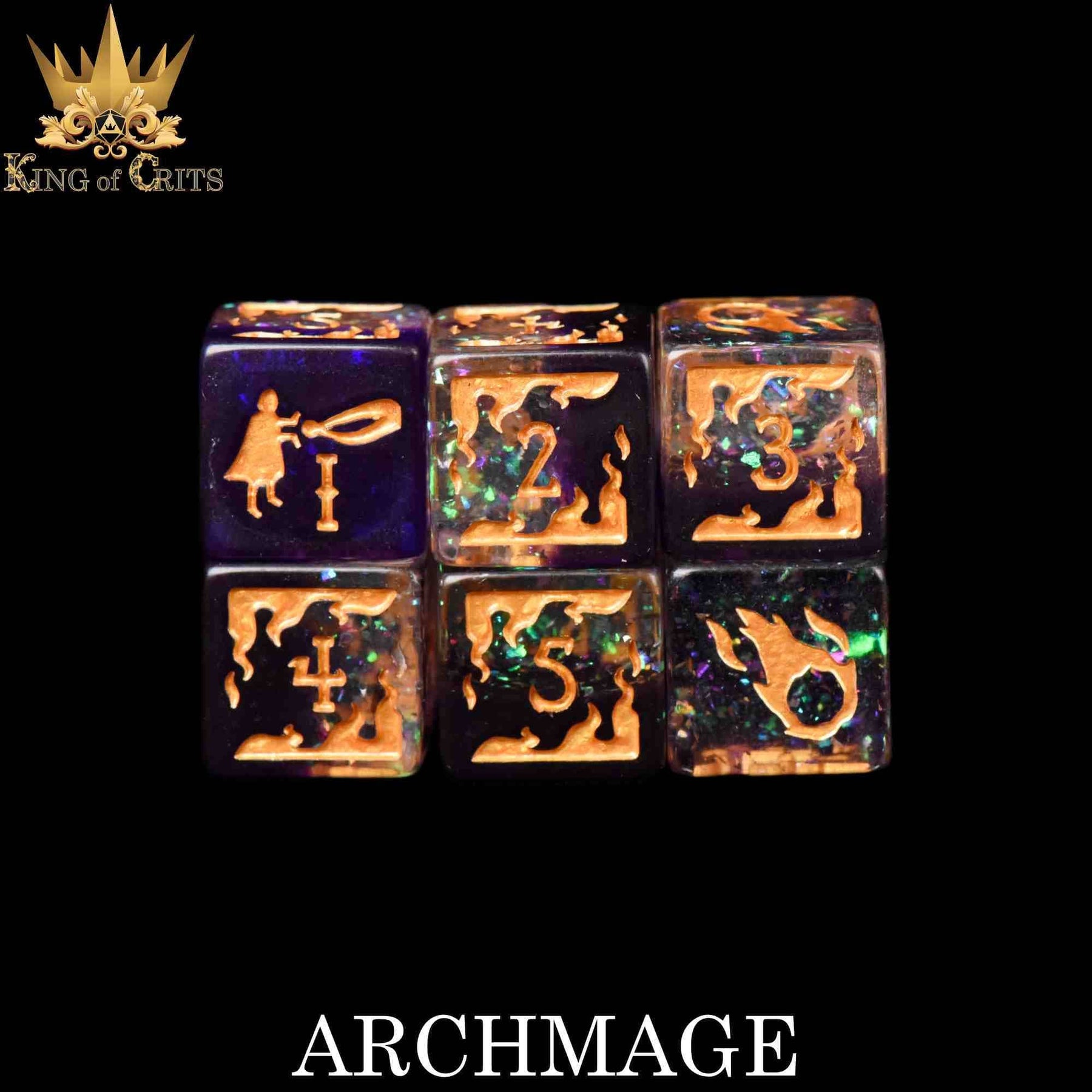 DNDDICE.COM Dice > Other Dice Archmage - 11 Dice Set 758890746484 ER11MAGE
