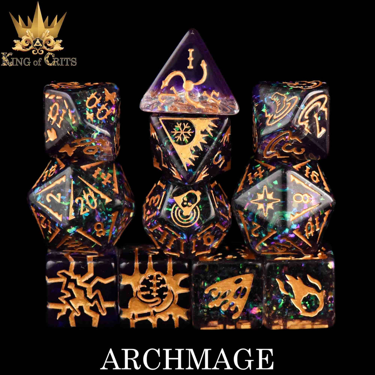 DNDDICE.COM Dice > Other Dice Archmage - 11 Dice Set 758890746484 ER11MAGE