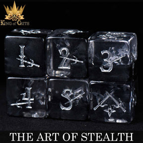 DNDDICE.COM Dice > Other Dice Art of Stealth - 11 Dice Set 758890742530 ER11TAOS