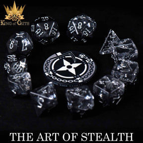 DNDDICE.COM Dice > Other Dice Art of Stealth - 11 Dice Set 758890742530 ER11TAOS