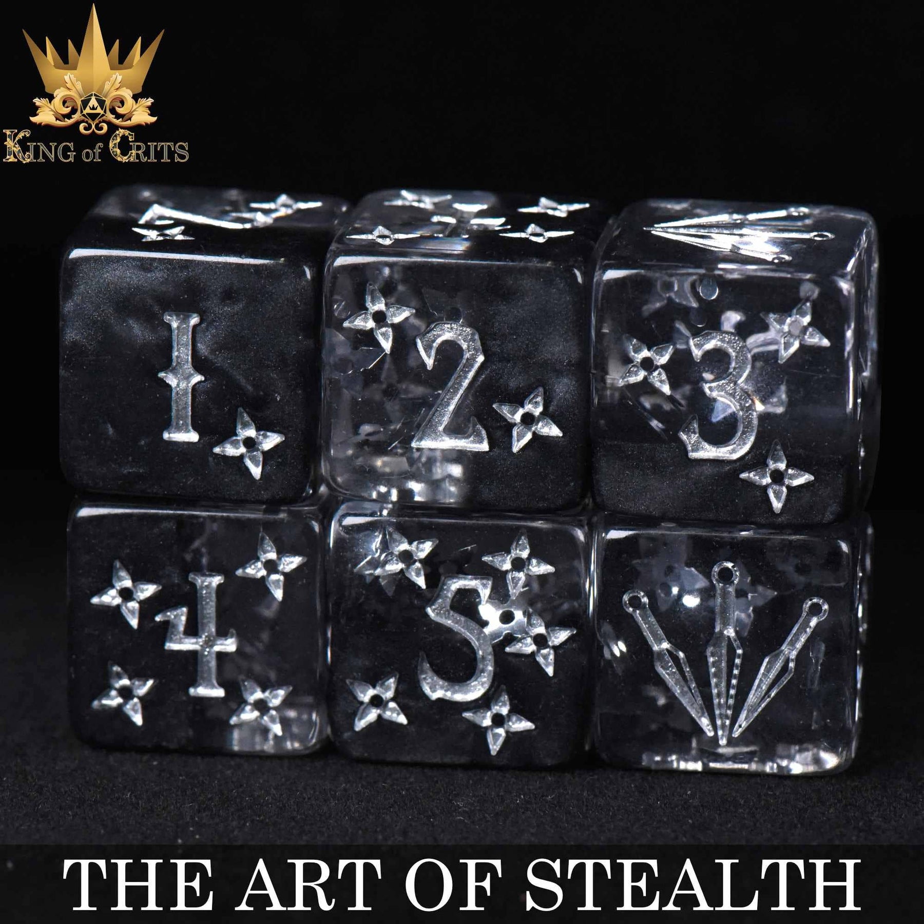 DNDDICE.COM Dice > Other Dice Art of Stealth - 11 Dice Set 758890742530 ER11TAOS