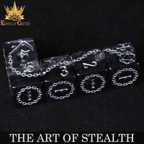 DNDDICE.COM Dice > Other Dice Art of Stealth - 11 Dice Set 758890742530 ER11TAOS
