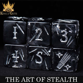 DNDDICE.COM Dice > Other Dice Art of Stealth - 11 Dice Set 758890742530 ER11TAOS