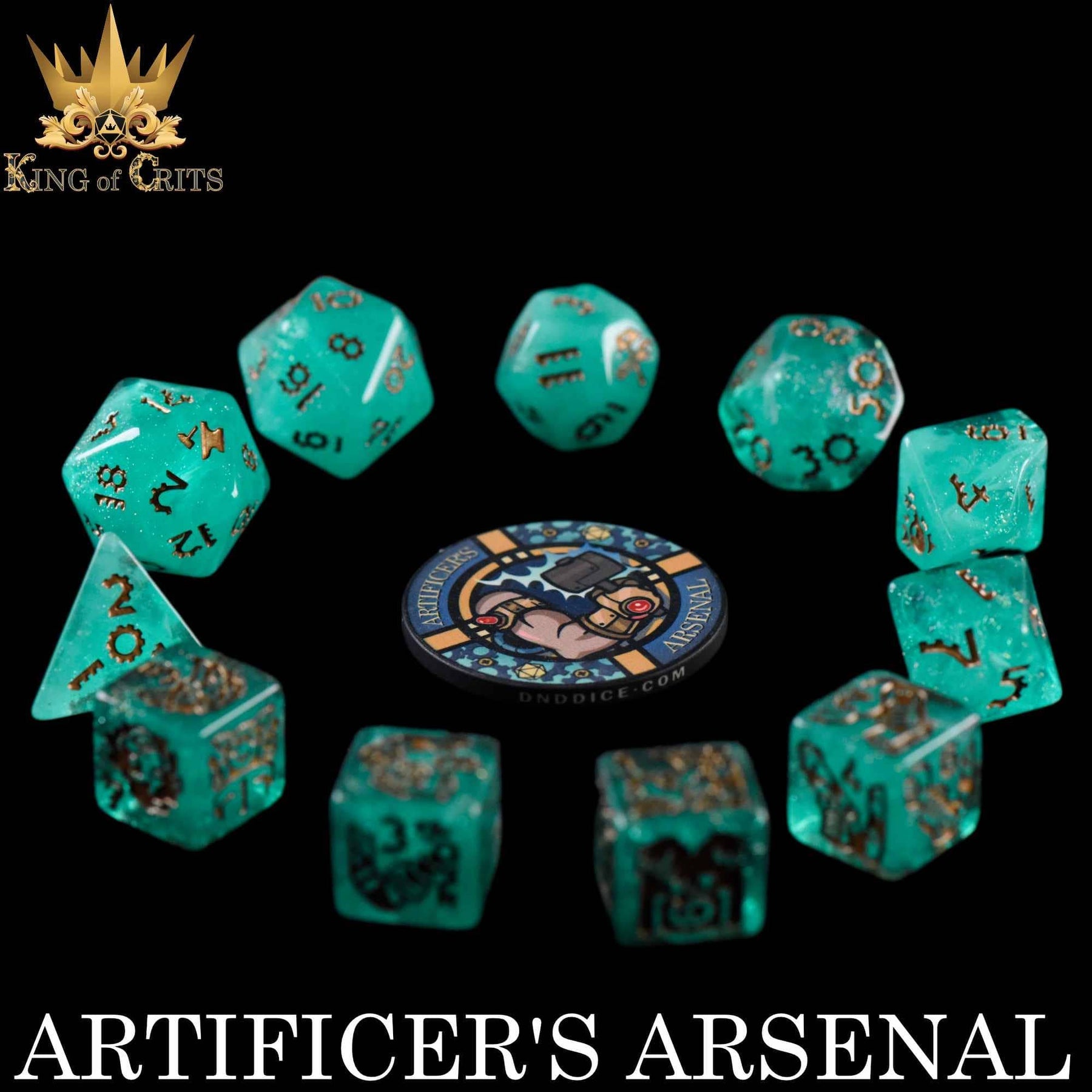 DNDDICE.COM Dice > Other Dice Artificer's Arsenal - 11 Dice Set 758890748266 ER11GEAR
