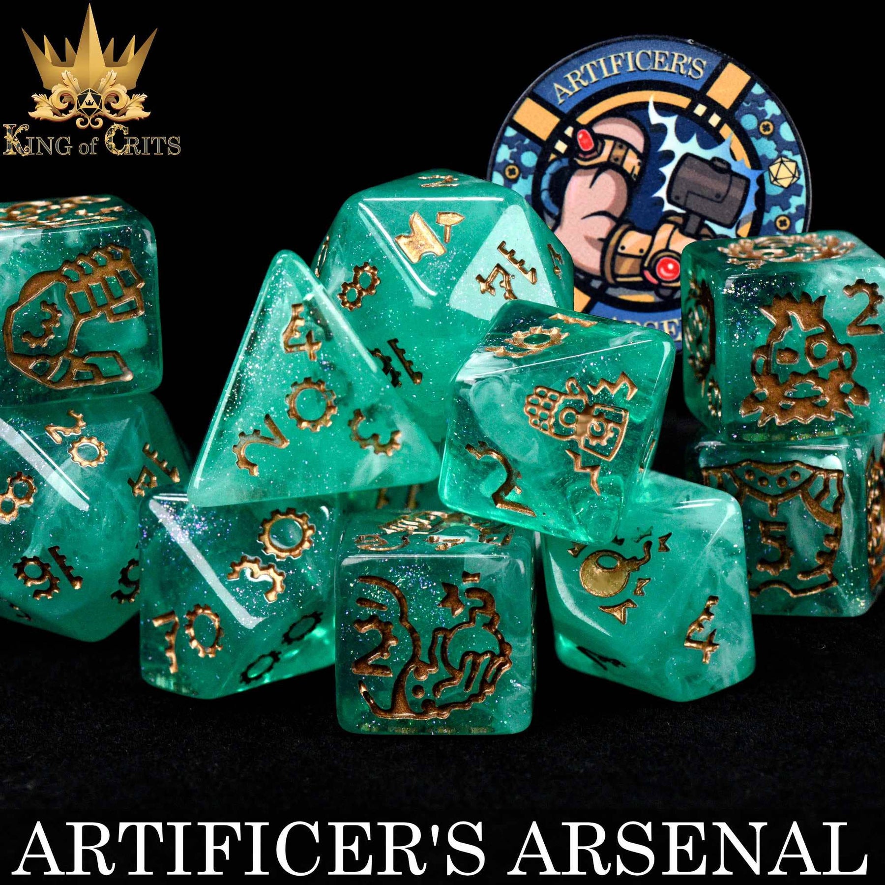 DNDDICE.COM Dice > Other Dice Artificer's Arsenal - 11 Dice Set 758890748266 ER11GEAR