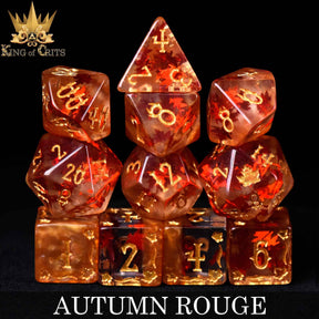DNDDICE.COM Dice > Other Dice Autumn Rouge 11 Dice Set 758890750078 ER11AUTUMN