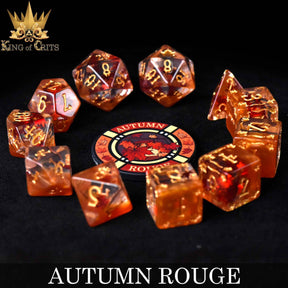 DNDDICE.COM Dice > Other Dice Autumn Rouge 11 Dice Set 758890750078 ER11AUTUMN