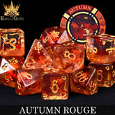 DNDDICE.COM Dice > Other Dice Autumn Rouge 11 Dice Set 758890750078 ER11AUTUMN