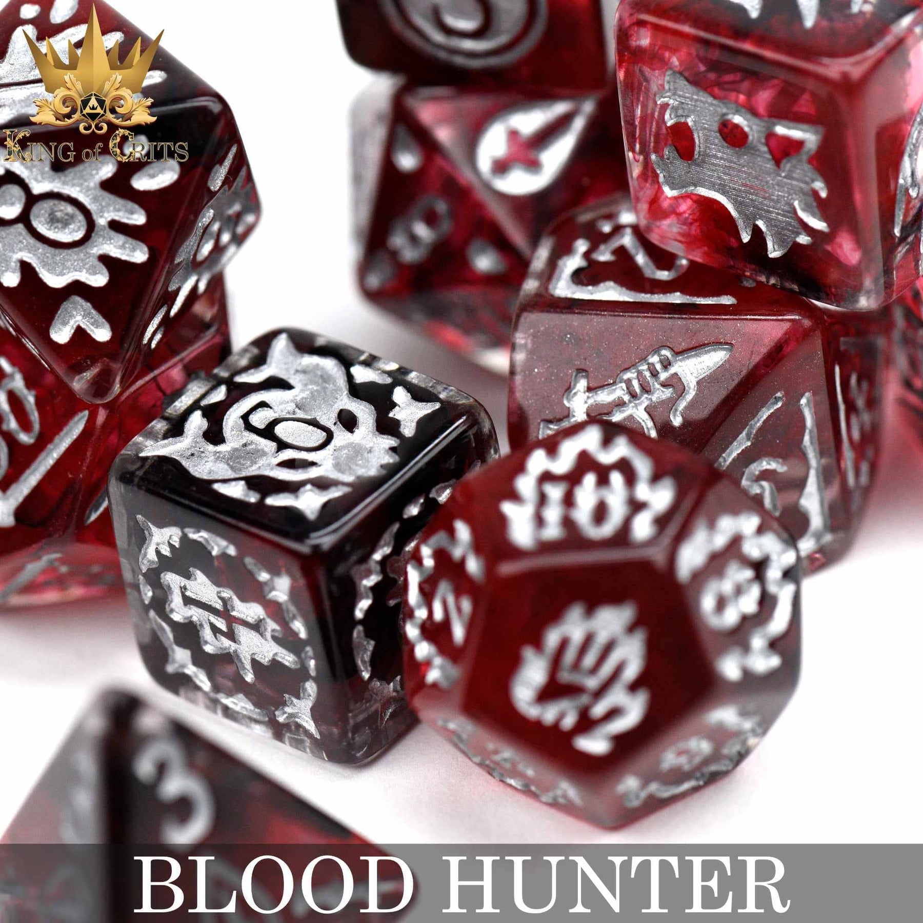 DNDDICE.COM Dice > Other Dice Blood Hunter - 11 Dice Set 758890746118 ER11BLOOD