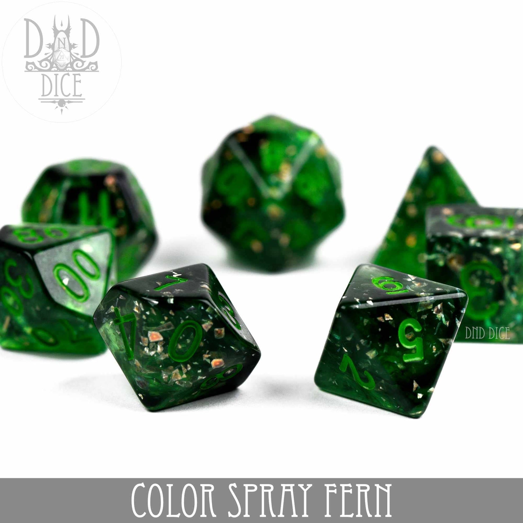 DNDDICE.COM Dice > Other Dice Color Spray Fern 758890746149 PR07SPRAY3