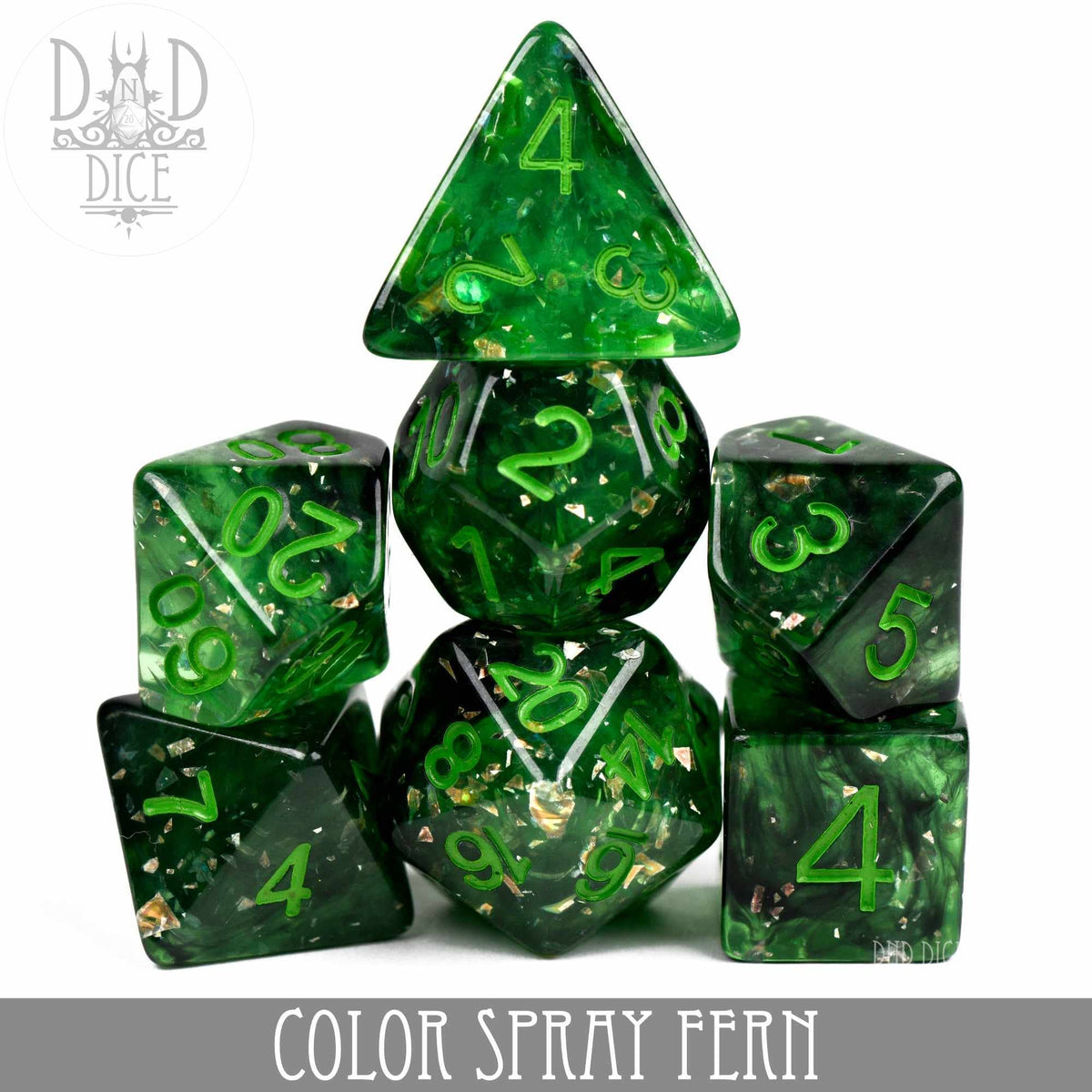 DNDDICE.COM Dice > Other Dice Color Spray Fern 758890746149 PR07SPRAY3