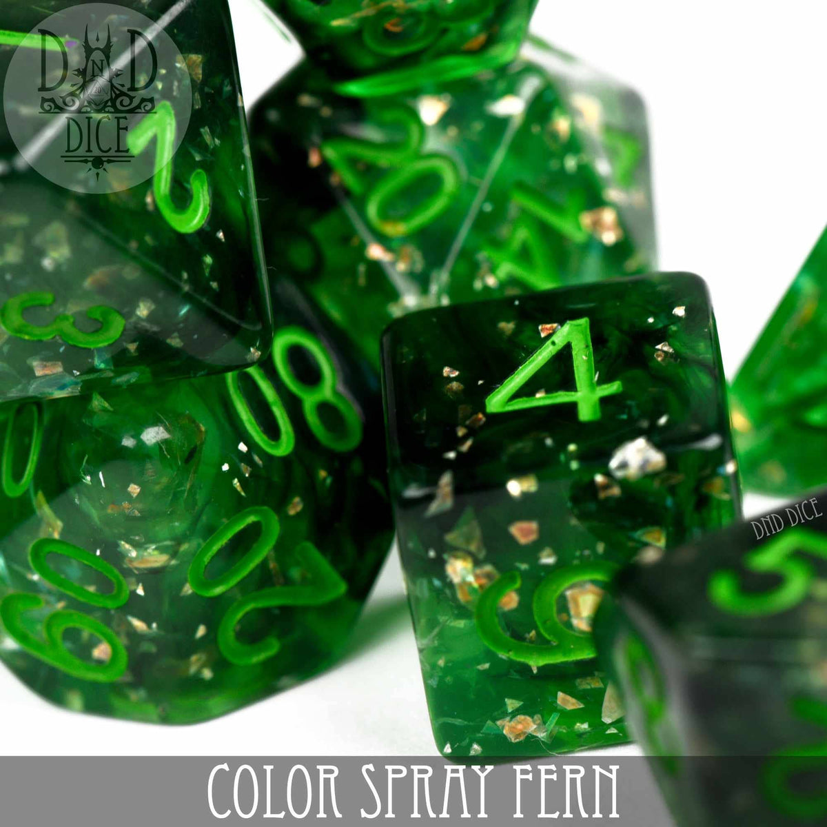 DNDDICE.COM Dice > Other Dice Color Spray Fern 758890746149 PR07SPRAY3