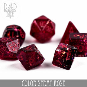 DNDDICE.COM Dice > Other Dice Color Spray Rose 758890746170 PR07SPRAY6