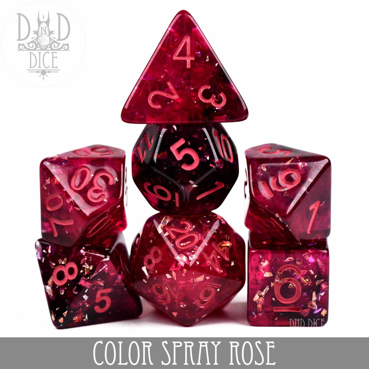 DNDDICE.COM Dice > Other Dice Color Spray Rose 758890746170 PR07SPRAY6