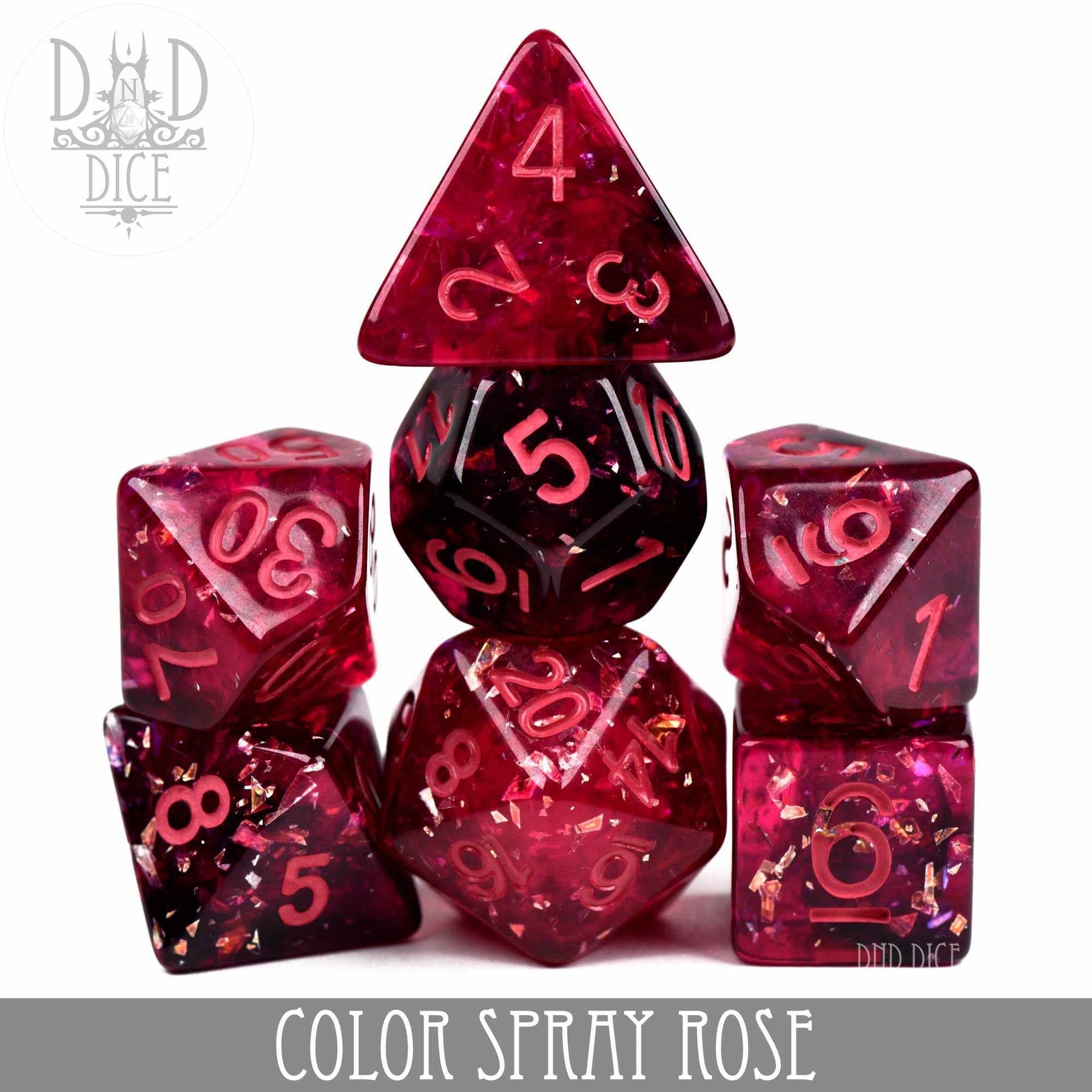 DNDDICE.COM Dice > Other Dice Color Spray Rose 758890746170 PR07SPRAY6