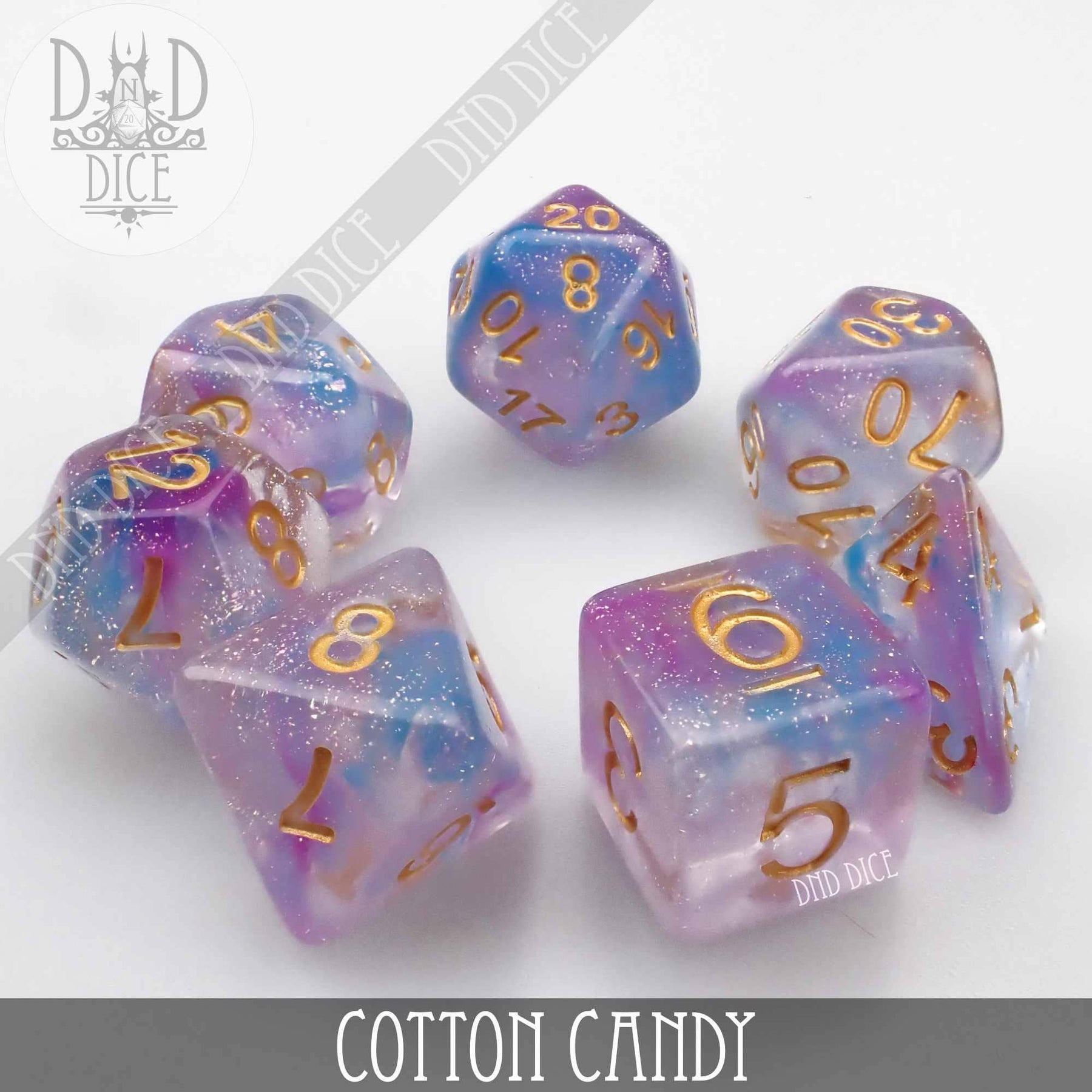 DNDDICE.COM Dice > Other Dice Cotton Candy 758890739110 PR07CTNC
