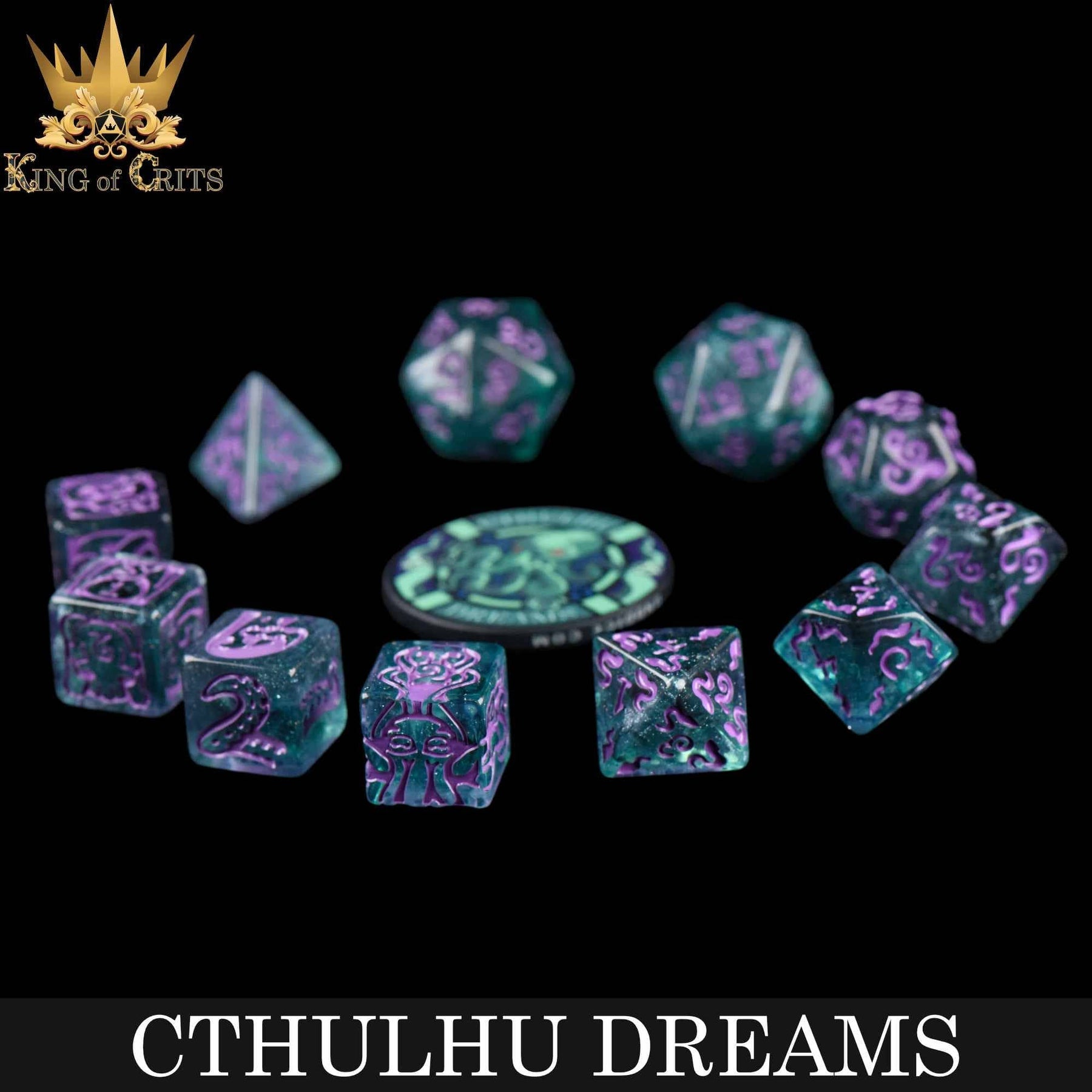 DNDDICE.COM Dice > Other Dice Cthulhu Dreams - 11 Dice Set 758890749720 ER11CTHULHU
